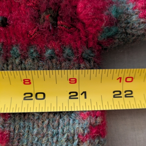 Talbots Vintage Christmas Wool Button-Up Cardigan M - Picture 10 of 12